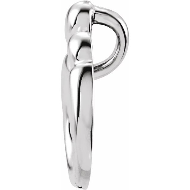 14K White 20.5x13.5 mm Mother and Child® Slide Pendant