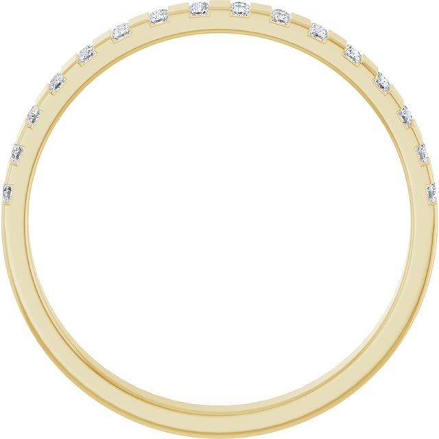 14k Yellow 1/8 Ctw Natural Diamond Anniversary Band
