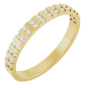 14k Yellow 1/8 Ctw Natural Diamond Anniversary Band
