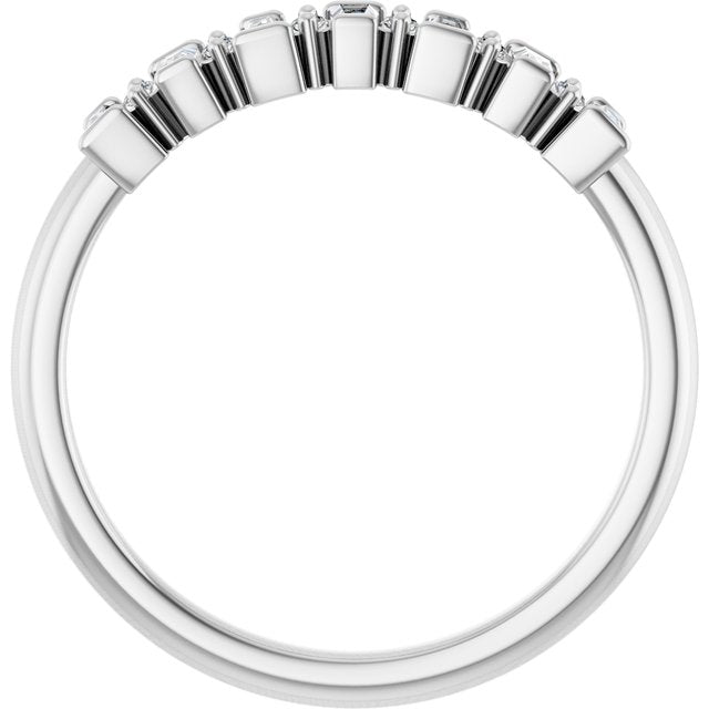 14K White 1/4 CTW Natural Diamond Anniversary Band