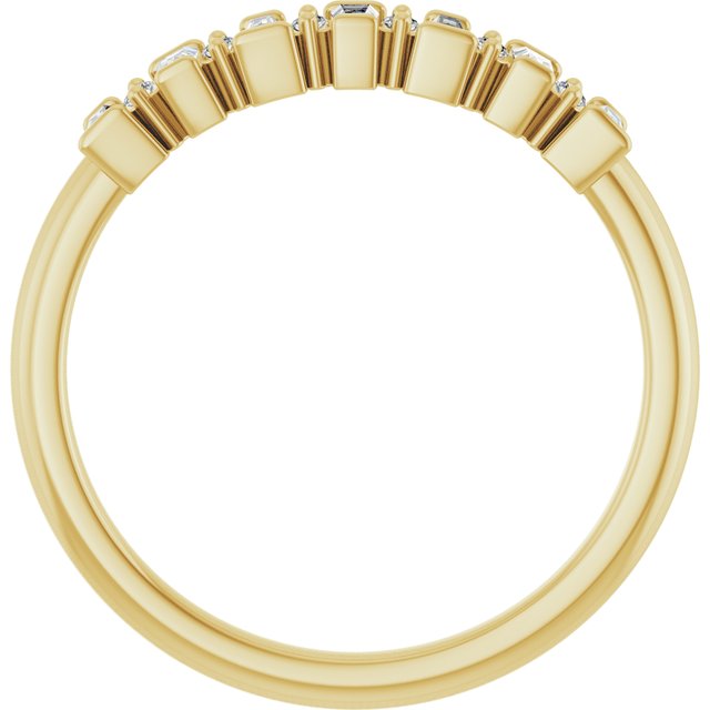14k Yellow 1/4 Ctw Natural Diamond Anniversary Band
