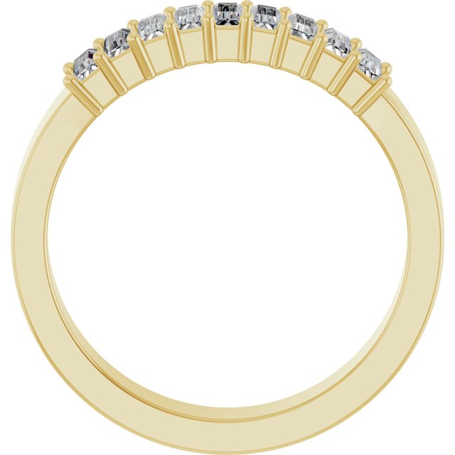 14K Yellow 1/2 CTW Lab-Grown Diamond Anniversary Band