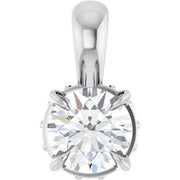 14K White 1/4 CTW Natural Diamond Pendant
