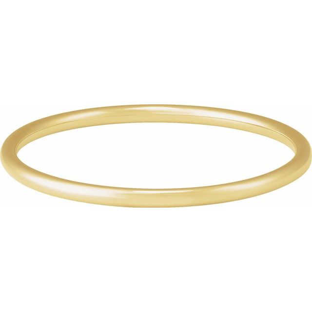 14K Yellow 4 mm Bangle 7 3/4' Bracelet