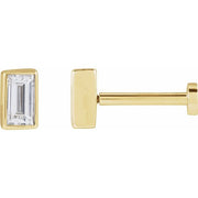 14K Yellow 1/10 CT Lab-Grown Diamond Stud Earring