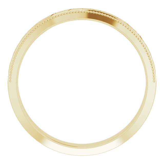 14K Yellow 3 mm Matching Band Size 7