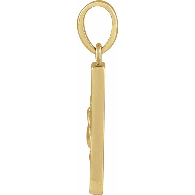 14K Yellow Holy Spirit & Dove Pendant