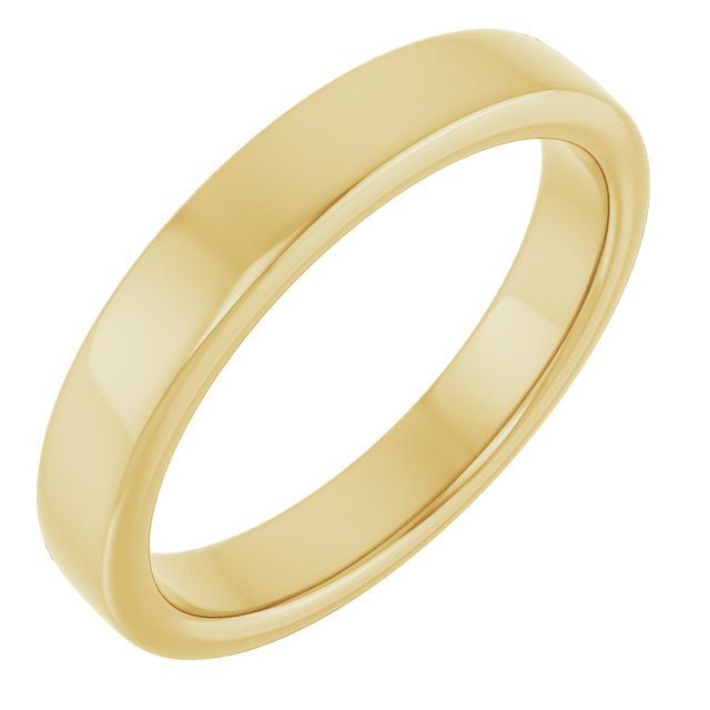 14K Yellow Band for 6.5 mm Round Ring
