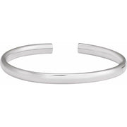 14K White 5 mm Hinged Cuff 7' Bracelet