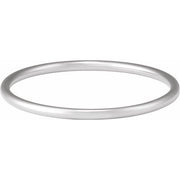 14K White 4 mm Bangle 7 1/2' Bracelet