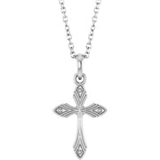 Vintage-Inspired Cross Necklace or Pendant