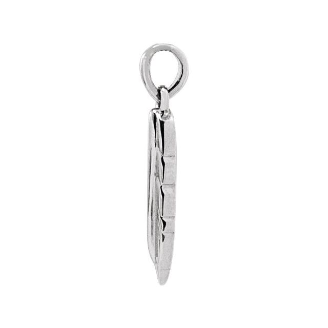 Sterling Silver Feather Pendant