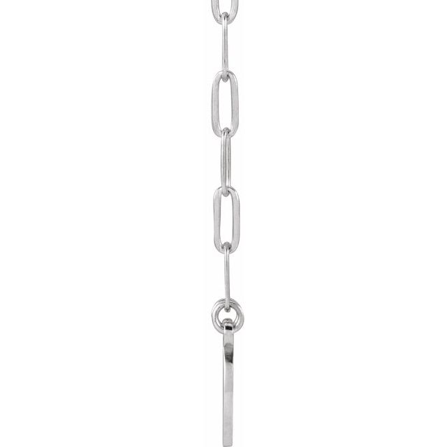 Sterling Silver Engravable Disc 16' Necklace