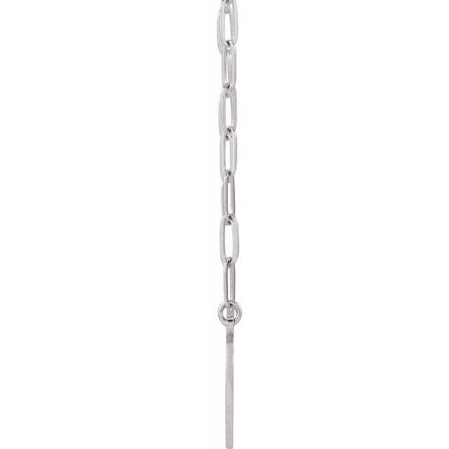 Sterling Silver Engravable Disc 16' Necklace