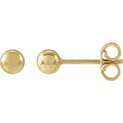 14K Yellow 4 mm Ball Earrings