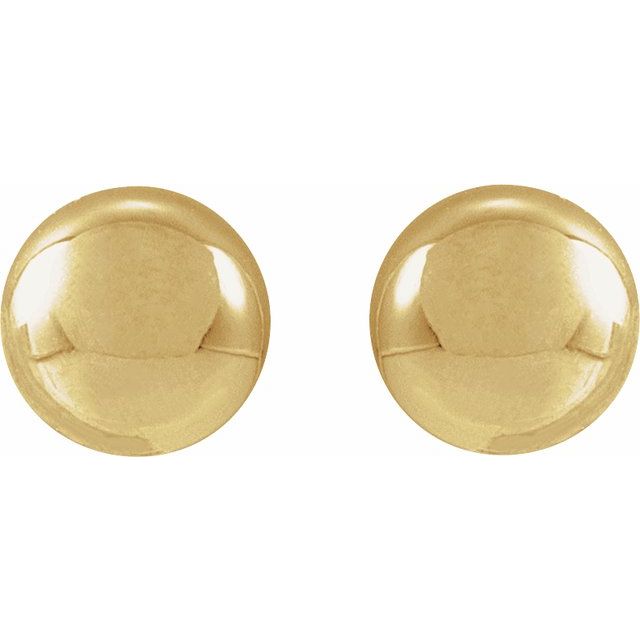 14K Yellow 4 mm Ball Earrings