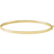 14K Yellow 2.85 mm Bangle 6 4/5' Bracelet