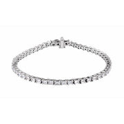 14K White 5 CTW Lab-Grown Diamond Line 7' Bracelet
