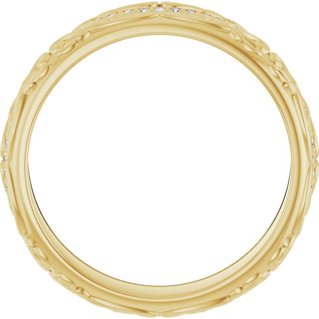 14K Yellow 1/4 CTW Natural Diamond Band