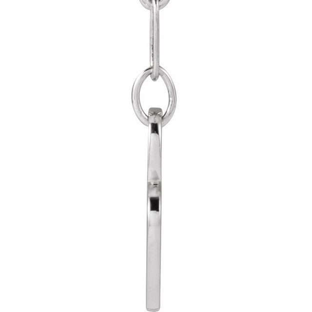 Sterling Silver Mama Heart 18' Necklace