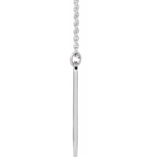 Sterling Silver Engravable Footprints 16-18' Necklace