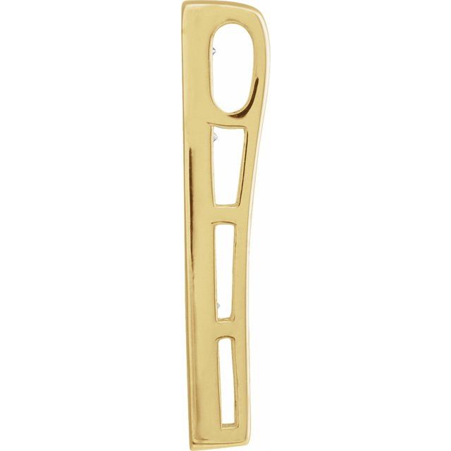 14K Yellow 1/5 CTW Natural Diamond Pendant