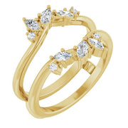 14K Yellow 1/3 CTW Lab-Grown Diamond Ring Guard