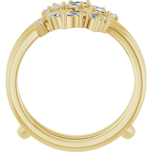 14K Yellow 1/3 CTW Natural Diamond Ring Guard