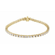 14K Yellow 5 CTW Lab-Grown Diamond Line 7' Bracelet