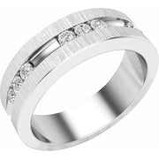 14K White 1/2 CTW Natural Diamond Band