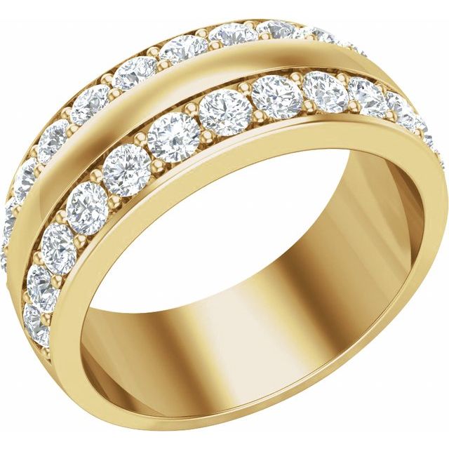 14K Yellow 2 CTW Lab-Grown Diamond Band