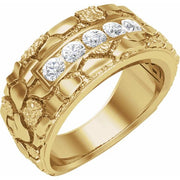 14K Yellow 1/2 CTW Lab-Grown Diamond Band