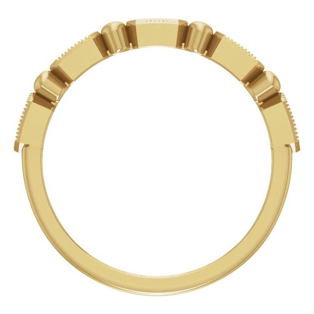 14K Yellow .08 CTW Natural Diamond Stackable Ring