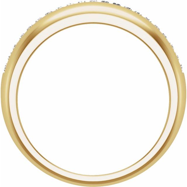 14K Yellow 1/2 CTW Natural Diamond Anniversary Band