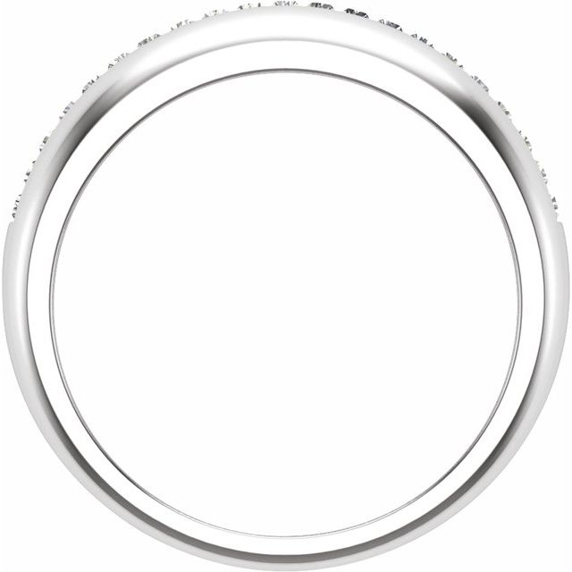 14K White 1/2 CTW Natural Diamond Anniversary Band