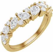 14K Yellow 1 CTW Lab-Grown Diamond Contour Band