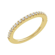 14K Yellow 1/3 CTW Lab-Grown Diamond Matching Band