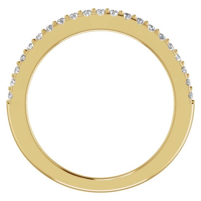 14K Yellow 1/3 CTW Lab-Grown Diamond Matching Band
