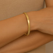 14K Yellow Hinged 7' Bangle Bracelet