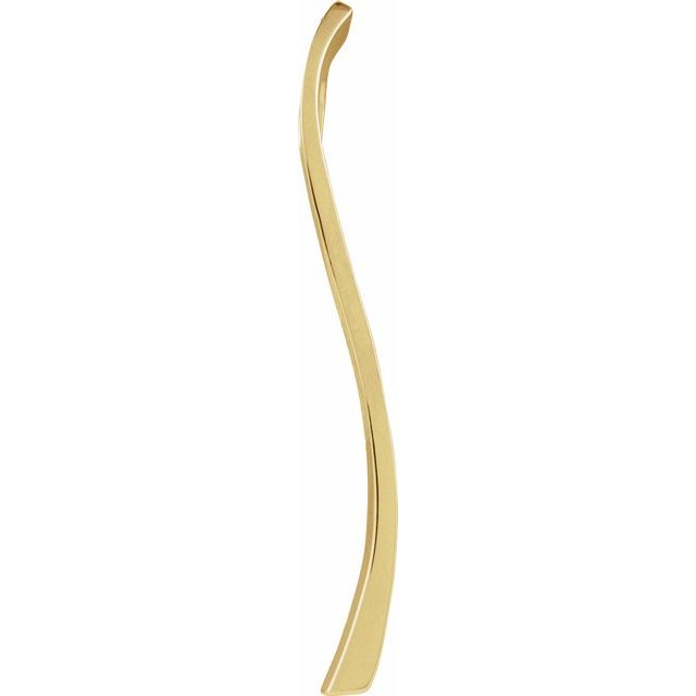 14K Yellow Freeform Pendant