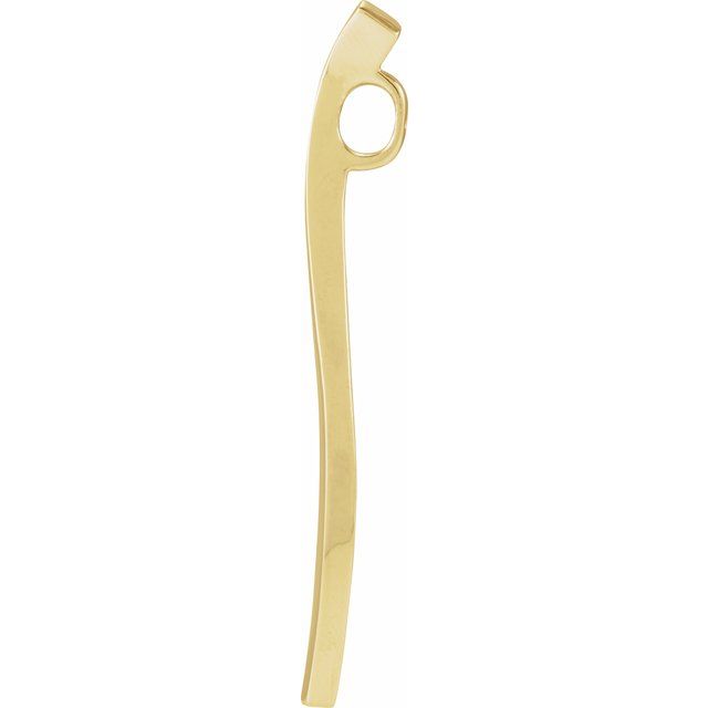 14K Yellow Freeform Pendant
