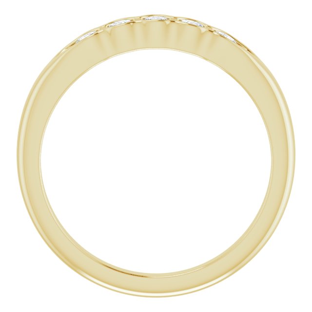 14K Yellow 1/3 CTW Natural Diamond Anniversary Band