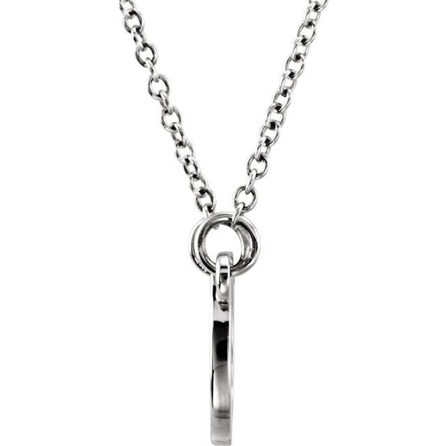 Sterling Silver Tiny Posh® Horseshoe 16-18' Necklace