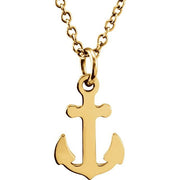 18k Yellow Vermeil Tiny Posh® Petite Anchor 16-18' Necklace