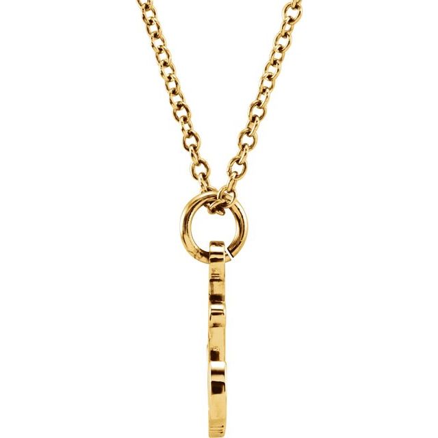 18k Yellow Vermeil Tiny Posh® Petite Anchor 16-18' Necklace