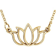 18k Yellow Vermeil Tiny Posh® Lotus 16-18' Necklace