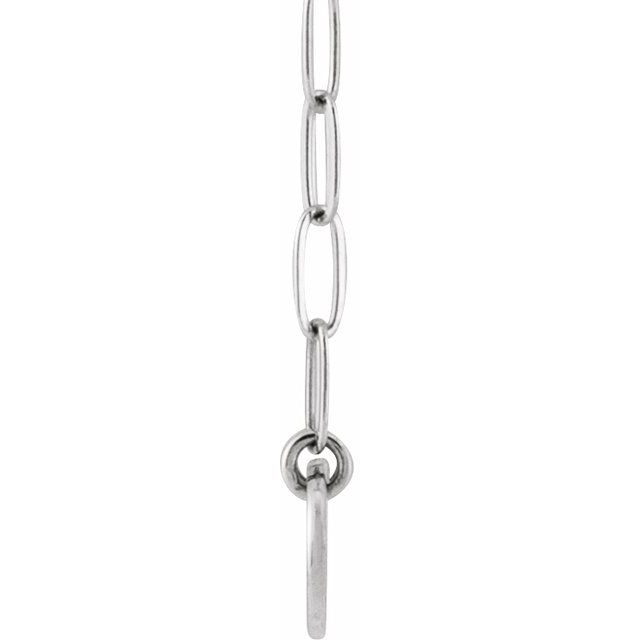 Sterling Silver Engravable Bar 18' Necklace