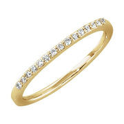 14K Yellow 1/8 CTW Natural Diamond Anniversary Band