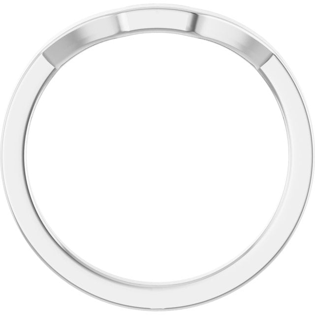 14k White Matching Band