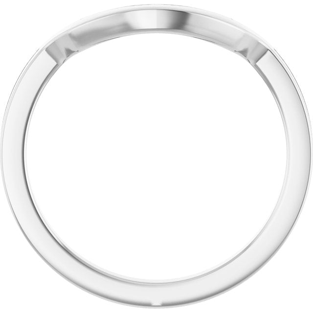 14K White Matching Band